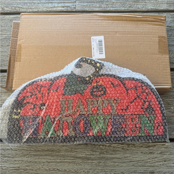 Other - Set of 2 Halloween Pumpkin Sign, Light Up Decor